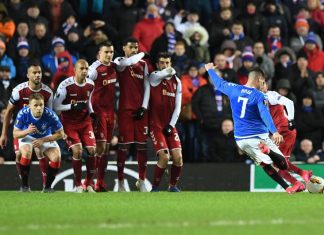 SC Braga perde (3-2) com o Rangers após reviravolta