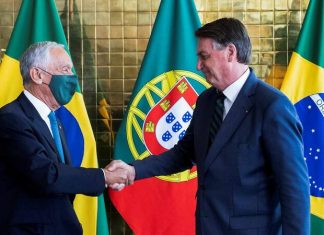 Marcelo, de máscara, e Bolsonaro, sem, buscam convergência contra a covid-19