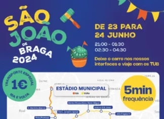 Autocarros a 1 Euro para o São João de Braga
