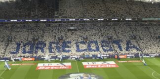 Dragão presta tributo a Jorge Costa com coreografia especial