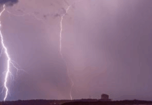 Trovoada intensa iluminou a madrugada em Braga