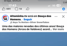 Chegou o inverno às 15:02 e trouxe neve e frio ao Minho