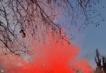 Adeptos do SC Braga despedem-se da equipa com grande apoio antes da final da Taça da Liga