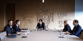 SC Braga recebido pela FPF na Cidade do Futebol