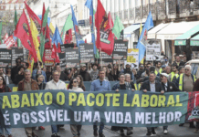 Manifestação em Lisboa contesta pacote laboral “Trabalho XXI”