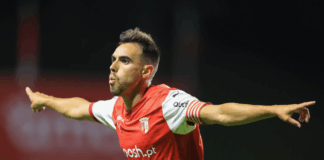 Ricardo Horta distinguido como Melhor Jogador de fevereiro da I Liga