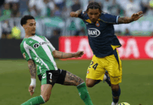 Real Betis tropeça antes de defrontar o SC Braga na Liga Europa