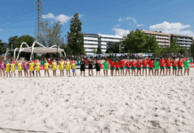 Portugal vence Ucrânia em Braga no arranque da preparação para a Liga Europeia de futebol de praia