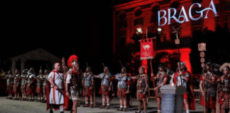 Braga Romana anima noite desta quinta-feira com juramento dos legionários, videomapping e espetáculo de fogo