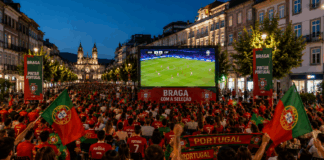 Avenida Central transforma-se em fan zone para apoiar Portugal no Mundial2026