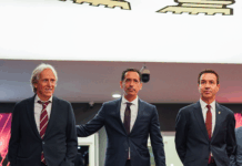 Jorge Jesus e Pedro Proença assistiram ao SC Braga-Zelezničar no Estádio Municipal