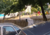 Ramo de árvore de grande porte parte na Praça do Bocage e ameaça viaturas em Braga