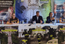 1.890 bombeiros sobem 566 degraus no Bom Jesus com 32 quilos às costas