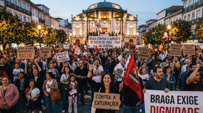 Aumento Custo vida Concentração manifstação