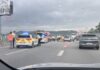 Acidente com várias viaturas condiciona trânsito na Avenida Miguel Torga