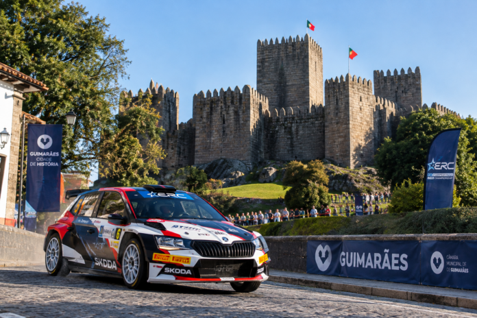 Rali ERC junto ao Castelo de Guimarães